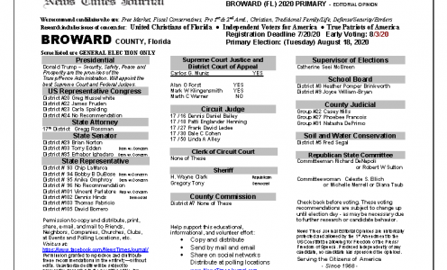 2020 FL Broward Primary