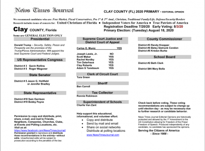 2020 FL Clay Primary