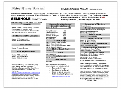 2020 FL Seminole Primary