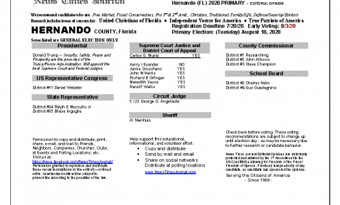 2020 FL Hernando Primary