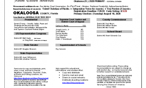 2020 FL Okaloosa Primary