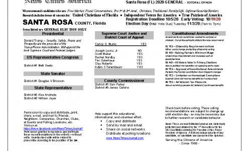 FL Santa Rosa 2020 General