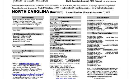 NC East 2020 General