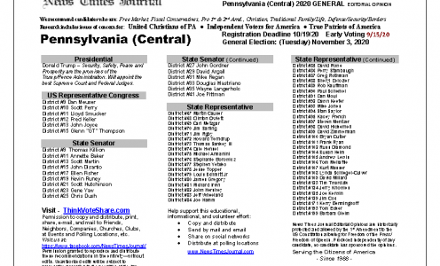 PA Central 2020 General