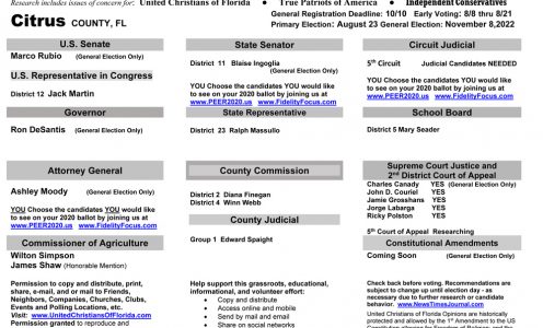 FL Citrus 2022 Primary