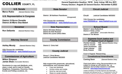 FL Collier 2022 Primary