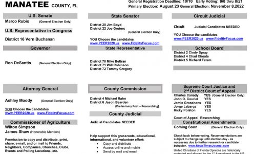 FL Manatee 2022 Primary