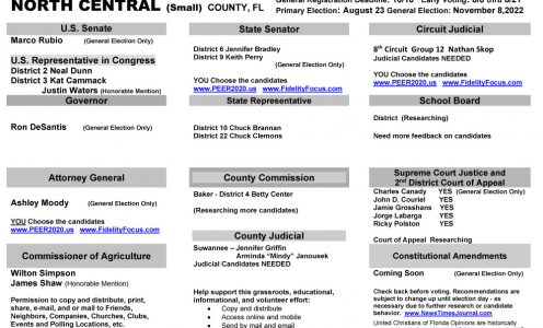 FL North Central 2022 Primary