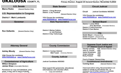 FL Okaloosa 2022 Primary