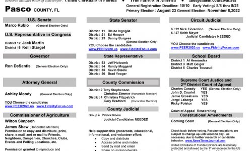 FL Pasco 2022 Primary