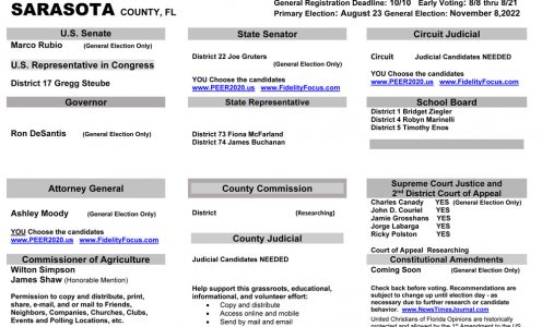 FL Sarasota 2022 Primary