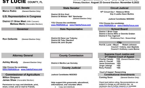 FL St. Lucie 2022 Primary