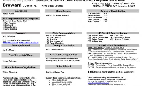 FL Broward 2022 General Election