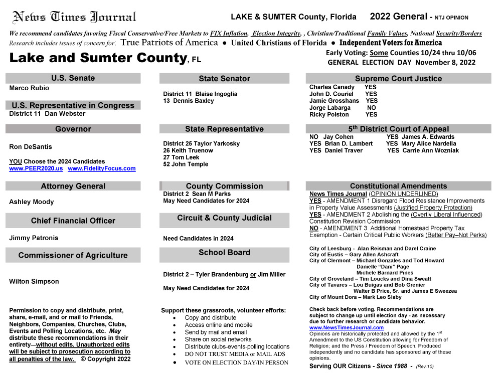 FL Lake-Sumter 2022 General Election