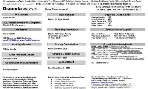 FL Osceola 2022 General Election