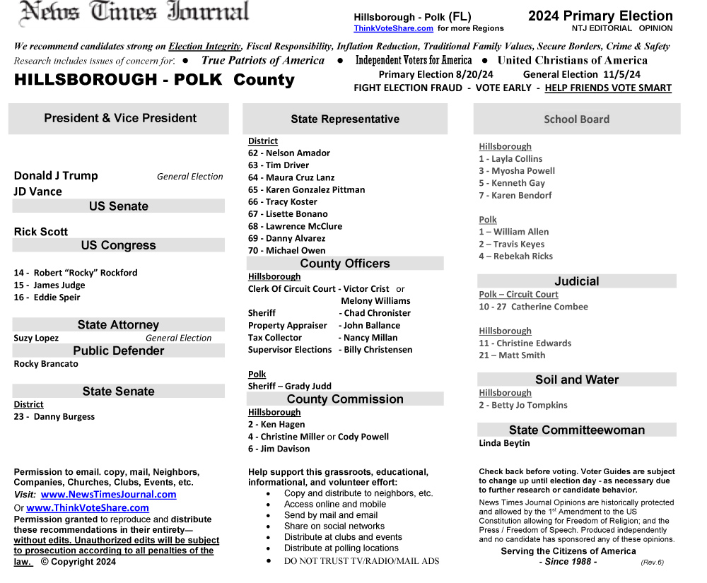 FL Hillsborough – Polk Region 2024 Election