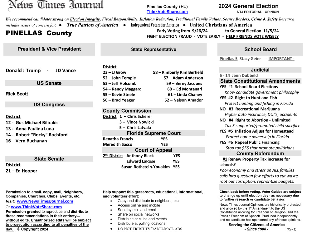 FL Pinellas 2024 Election