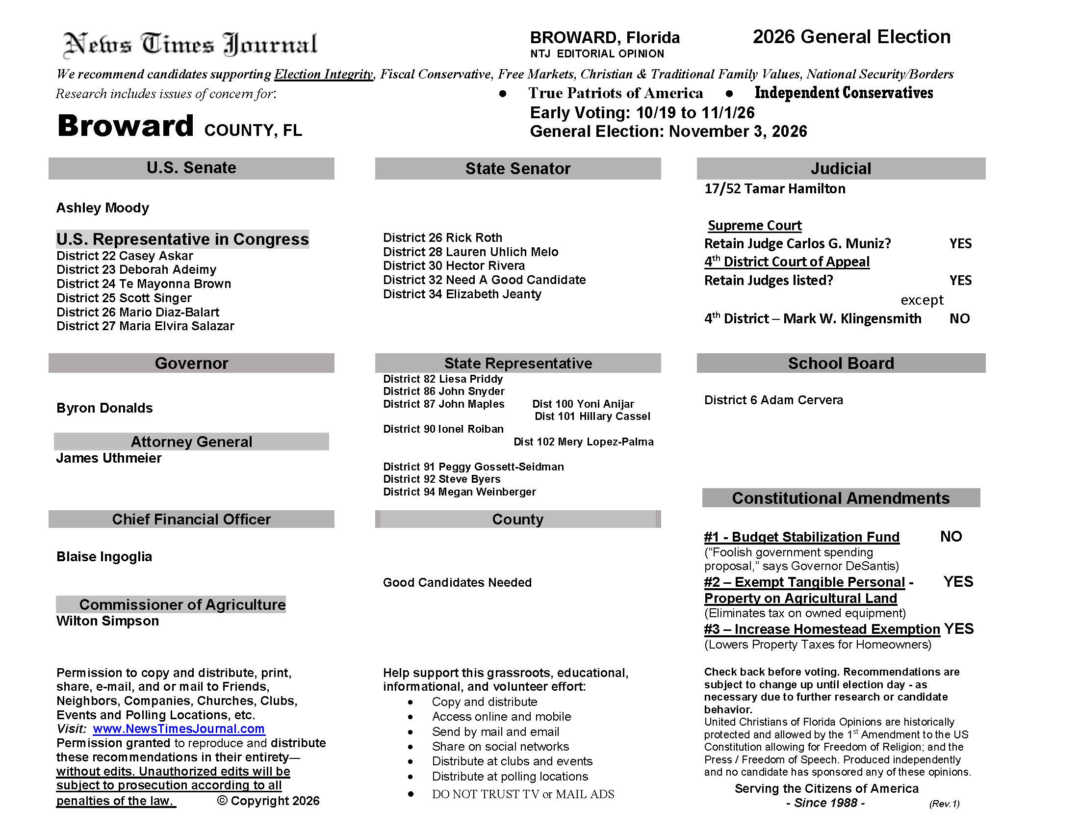 FL Broward 2026 Election
