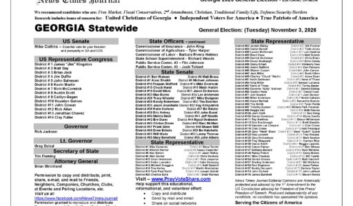Georgia General Election Voter Recommendation Guide 2026