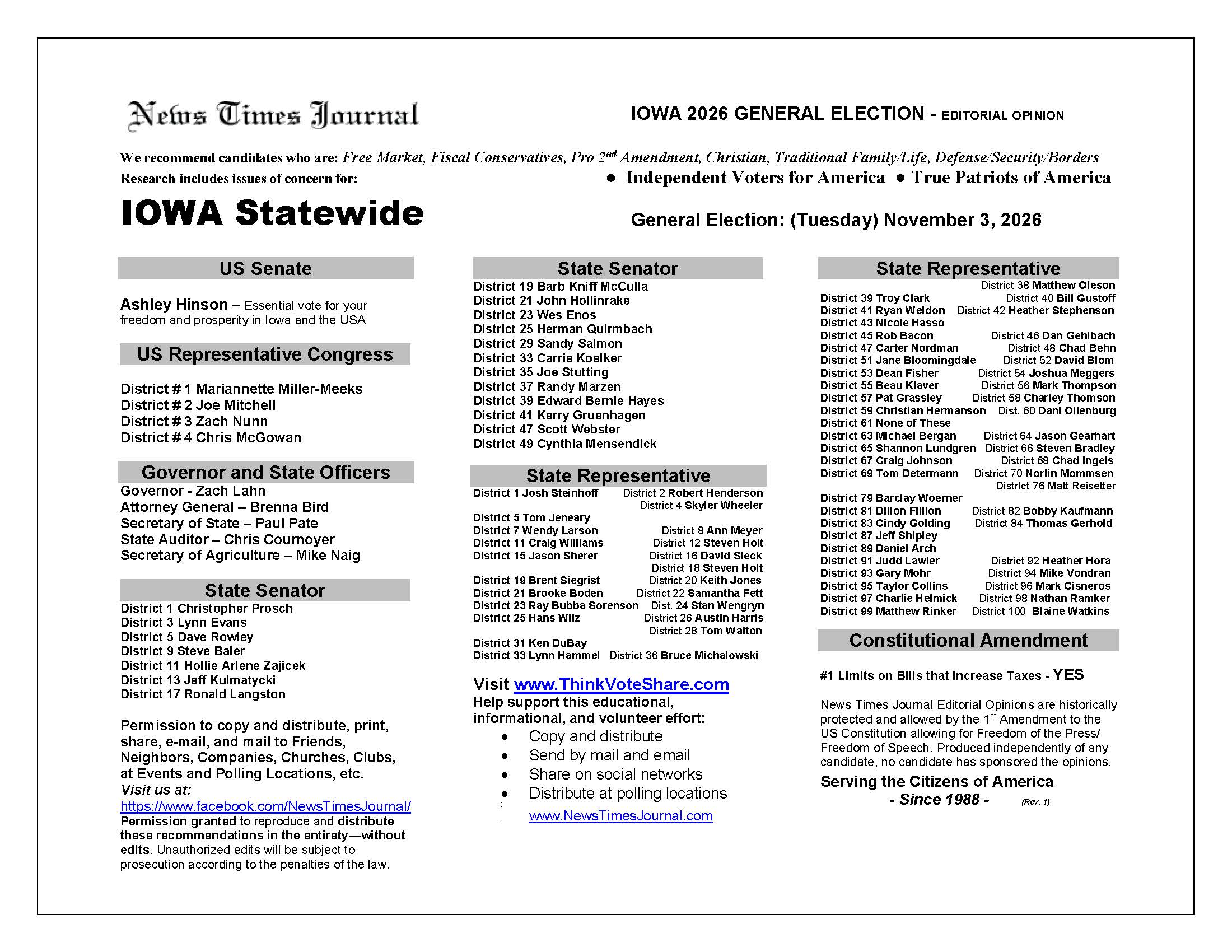 Iowa Statewide 2026