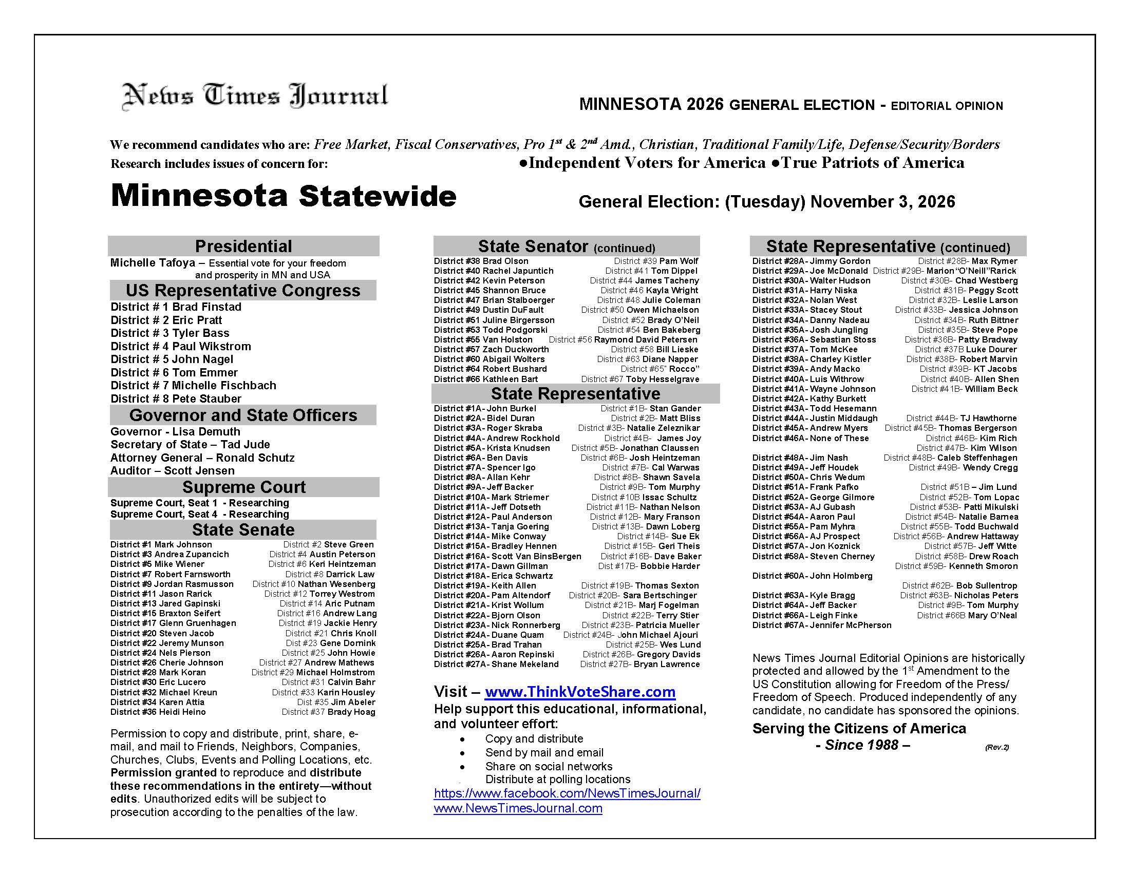 Minnesota Statewide 2026