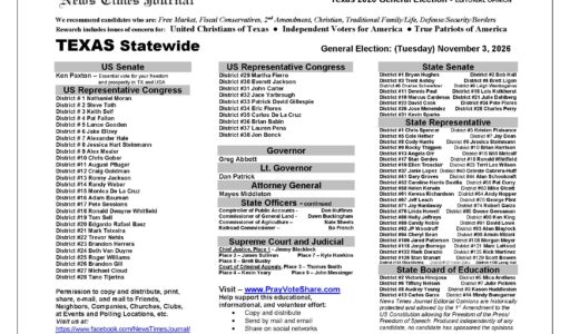 Texas General Election Voting Guide 2026
